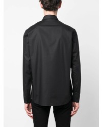 Chemise à manches longues noire Karl Lagerfeld