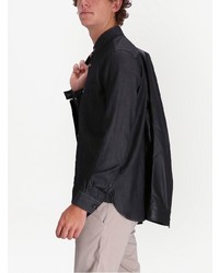 Chemise à manches longues noire BOSS