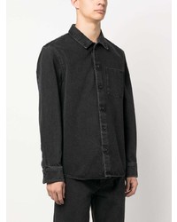 Chemise à manches longues noire A.P.C.