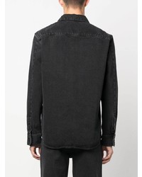 Chemise à manches longues noire A.P.C.