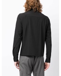 Chemise à manches longues noire Heliot Emil