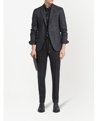 Chemise à manches longues noire Ermenegildo Zegna