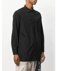 Chemise à manches longues noire Yohji Yamamoto