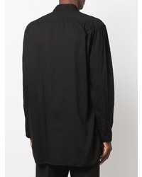 Chemise à manches longues noire Yohji Yamamoto