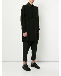 Chemise à manches longues noire Yohji Yamamoto