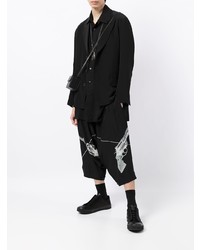 Chemise à manches longues noire Yohji Yamamoto