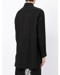 Chemise à manches longues noire Yohji Yamamoto