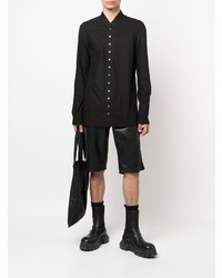 Chemise à manches longues noire Rick Owens