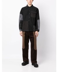 Chemise à manches longues noire Maharishi