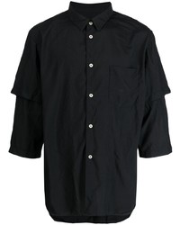 Chemise à manches longues noire Comme des Garcons Homme Deux