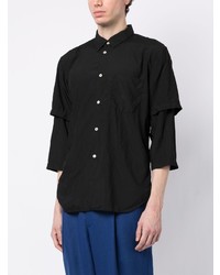 Chemise à manches longues noire Comme des Garcons Homme Deux