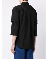 Chemise à manches longues noire Comme des Garcons Homme Deux