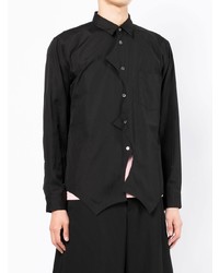 Chemise à manches longues noire Comme Des Garcons Homme Plus