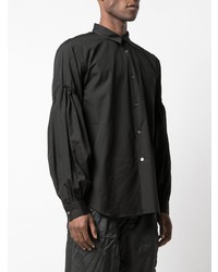 Chemise à manches longues noire Comme Des Garcons Homme Plus