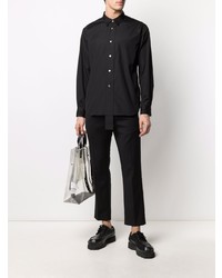 Chemise à manches longues noire Comme Des Garcons Homme Plus