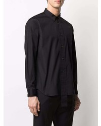 Chemise à manches longues noire Comme Des Garcons Homme Plus