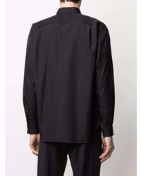 Chemise à manches longues noire Comme Des Garcons Homme Plus