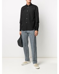 Chemise à manches longues noire Comme Des Garcons Homme Plus