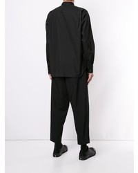 Chemise à manches longues noire Comme Des Garcons Homme Plus