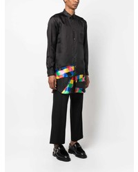 Chemise à manches longues noire Comme Des Garcons Homme Plus