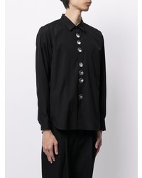 Chemise à manches longues noire Comme Des Garcons Homme Plus