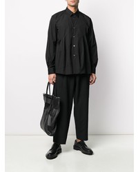 Chemise à manches longues noire Comme Des Garcons Homme Plus