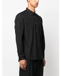 Chemise à manches longues noire Comme Des Garcons Homme Plus