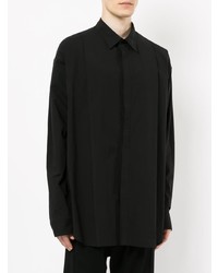 Chemise à manches longues noire Julius