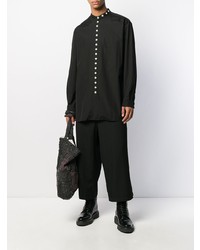 Chemise à manches longues noire Yohji Yamamoto