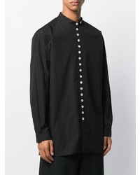 Chemise à manches longues noire Yohji Yamamoto