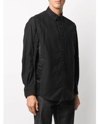 Chemise à manches longues noire Sacai