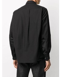 Chemise à manches longues noire Sacai