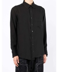 Chemise à manches longues noire Sulvam