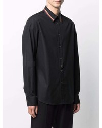 Chemise à manches longues noire Paul Smith