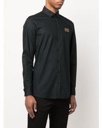 Chemise à manches longues noire Moschino