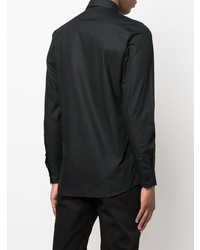 Chemise à manches longues noire Moschino