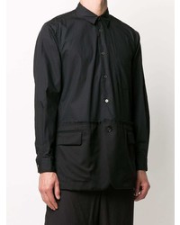 Chemise à manches longues noire Black Comme Des Garçons