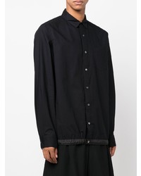 Chemise à manches longues noire Sacai