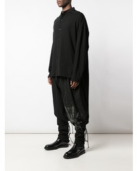 Chemise à manches longues noire Yohji Yamamoto