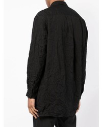 Chemise à manches longues noire Yohji Yamamoto