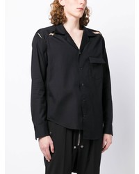 Chemise à manches longues noire Sulvam