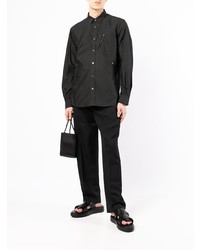 Chemise à manches longues noire Sacai