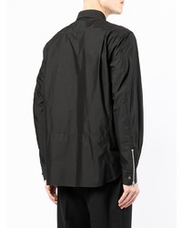 Chemise à manches longues noire Sacai