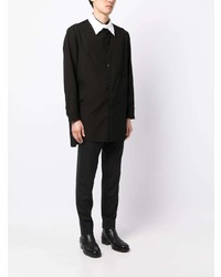 Chemise à manches longues noire Yohji Yamamoto