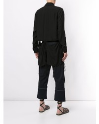 Chemise à manches longues noire Loewe