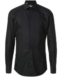 Chemise à manches longues noire Dolce & Gabbana