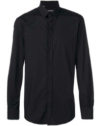 Chemise à manches longues noire Dolce & Gabbana