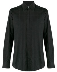 Chemise à manches longues noire Dolce & Gabbana