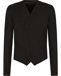 Chemise à manches longues noire Dolce & Gabbana