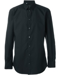 Chemise à manches longues noire Dolce & Gabbana